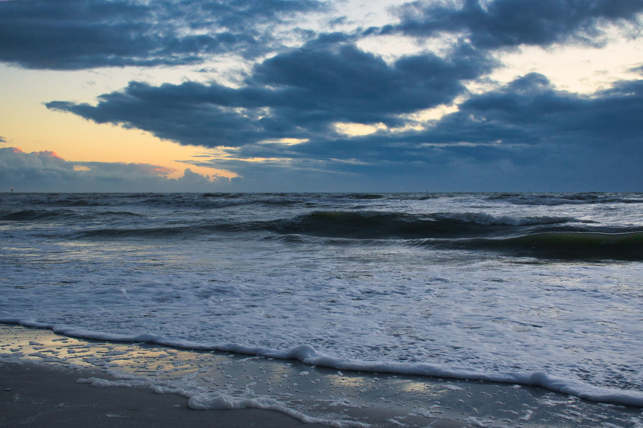 SCENIC VIEW OF SEA DURING SUNSET