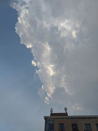 Low angle view of building against sky