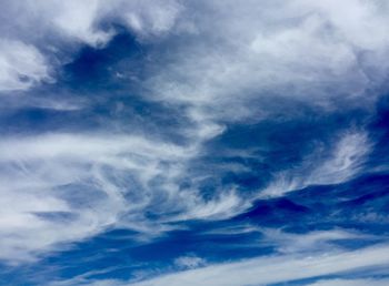 Low angle view of cloudy sky