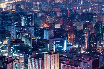 Illuminated cityscape