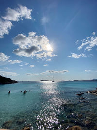 Scenic view of sea against sky