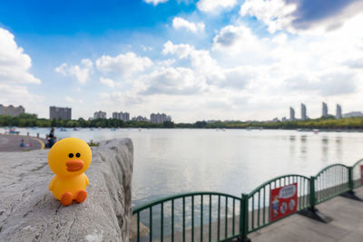 Scenic view of river against sky