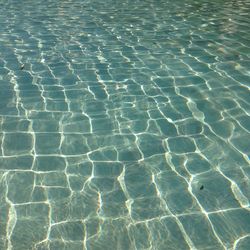 High angle view of swimming pool