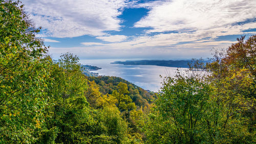 Scenic view of sea against sky