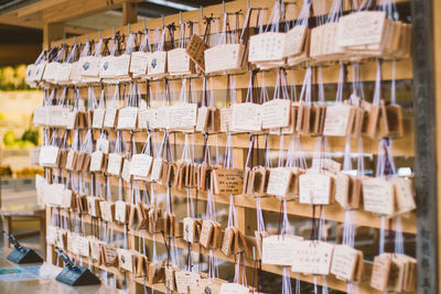 Full frame shot of various objects for sale