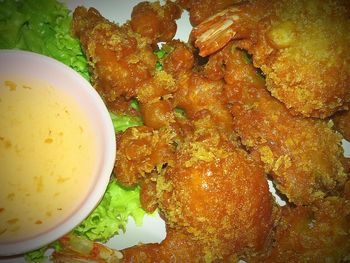 Close-up of served food in bowl