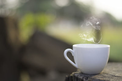 Close-up of coffee cup