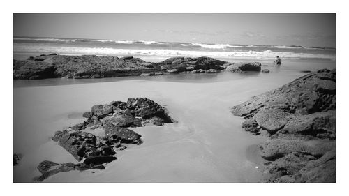 Rocks on beach