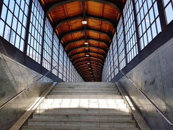 Steps at railroad station