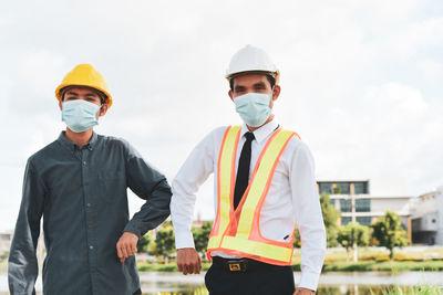 Full length of a man working