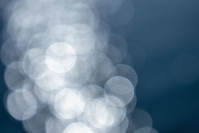 Defocused image of illuminated lights