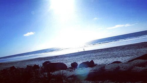 Panoramic view of beach against sky