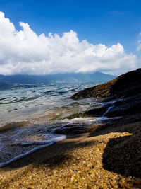 Scenic view of sea against sky