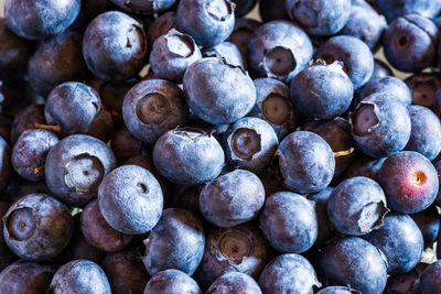 Full frame shot of blueberries