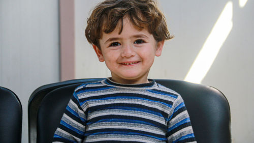 Portrait of smiling boy