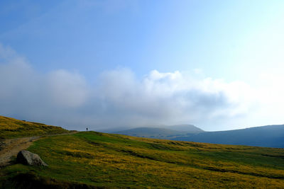 Scenic view of landscape against sky