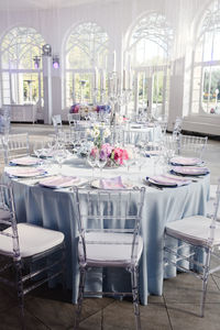  chairs and tables in restaurant