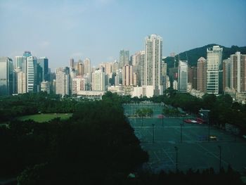 Modern buildings in city