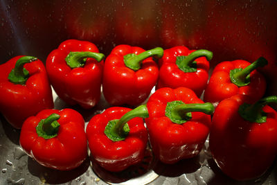 Close-up of red tomatoes
