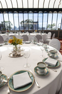 Place setting on table