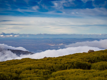 Scenic view of landscape against sky