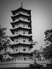 Low angle view of temple