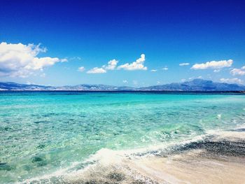 Scenic view of sea against sky