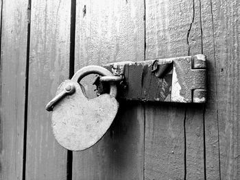 Close-up of closed door