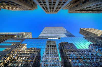 Low angle view of modern building