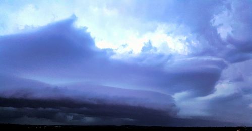 Low angle view of storm clouds in sky