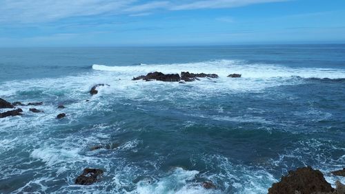 Scenic view of sea against sky