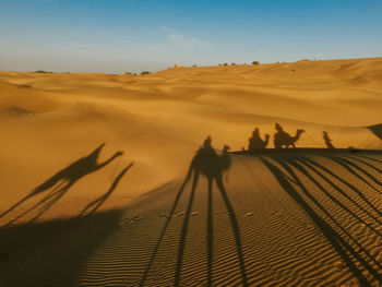 Scenic view of desert against sky