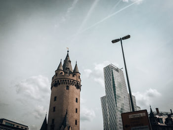 Low angle view of historic building against sky