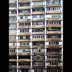 Low angle view of buildings in city