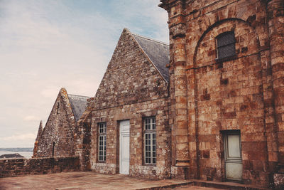 Low angle view of building against sky