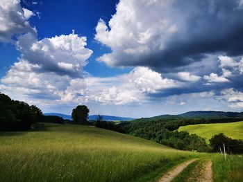 Scenic view of landscape against sky