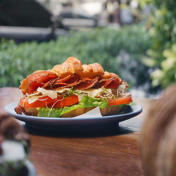 Close-up of food in plate