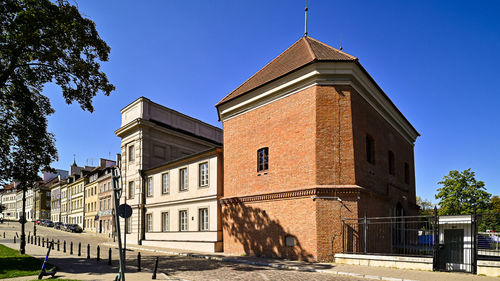 Low angle view of building against sky