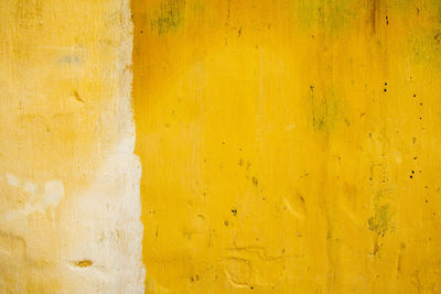 Close-up of yellow wall