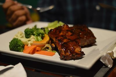 Close-up of food on plate