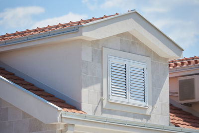 Low angle view of building against sky