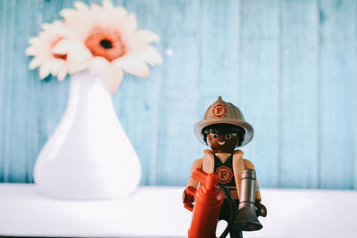 Close-up of stuffed toy on table