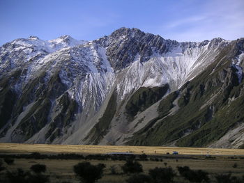 Scenic view of mountain range