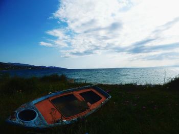 Scenic view of sea against sky