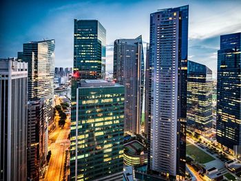 Modern buildings in city