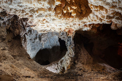 Rock formations in cave