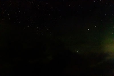 Low angle view of star field against sky at night