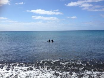 Scenic view of sea against sky