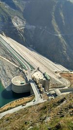 Aerial view of tehri dam