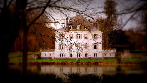 Built structure with trees in background